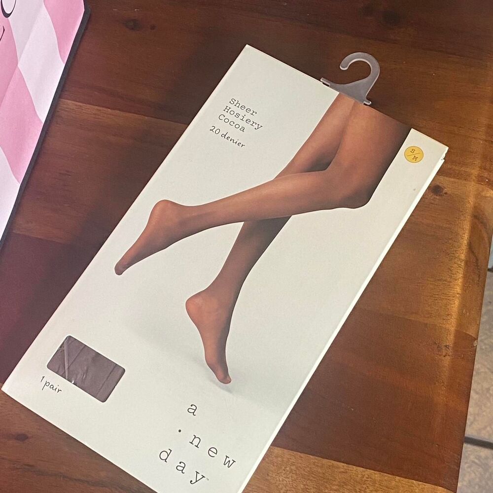 A-new-day Women's Black and White Hosiery-tights